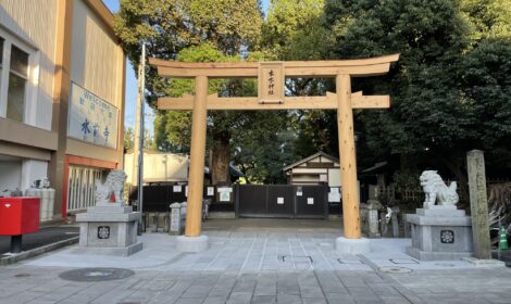出水神社鳥居(表参道)